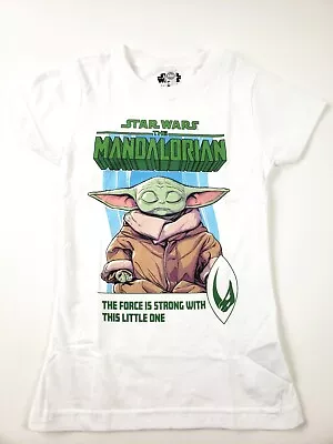 Girl's Star Wars The Mandalorian The Force Is Strong T-Shirt - Medium • £9.63