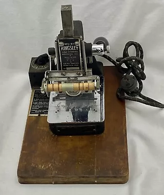 Kingsley Gold Stamping Machine Kit Includes Vintage Type Sets Lots Extras • $499