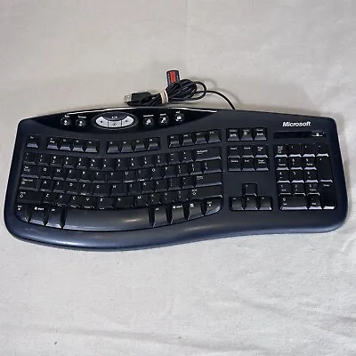 Microsoft Comfort Curve Ergonomic Keyboard 2000 V1.0 1047 KU-0459 TESTED WORKS • $24.99