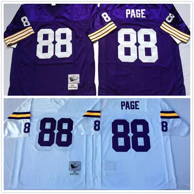 Vintage Alan Page #88 Minnesota Vikings Throwback Stitched Jersey • $46.99