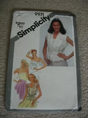 Vintage 1981 Simplicity Pattern No 9971-Camisole &  Overjacket - Size 14 - Uncut • £6