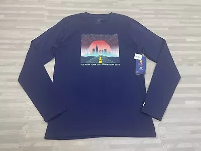 New Balance TCS NYC Marathon 2023 Graphic T-Shirt Long Sleeve Crewneck $35 • $24.98