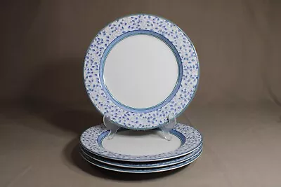 4 Mikasa 10 1/2  Dinner Plates In The Susanne Pattern Portugal • $80