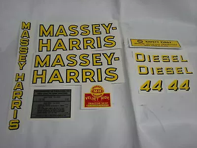 Massey Harris 44 Diesel Tractor Decal Set  - New FREE SHIPPING • $37.95