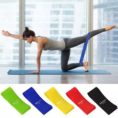 Resistance Bands Loop Exercise Stretch GYM Fitness Workout Power Home • $4.98