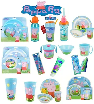 £9.99 • Buy Peppa Pig World-15 Character Items Breakfast Sets,3D Tumblers,Bottle & Many More