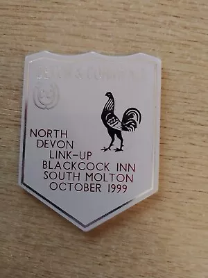 Caravan Club Badge - North Devon Link-Up Blackcock Inn South Moltan - Oct 99 • £2.99