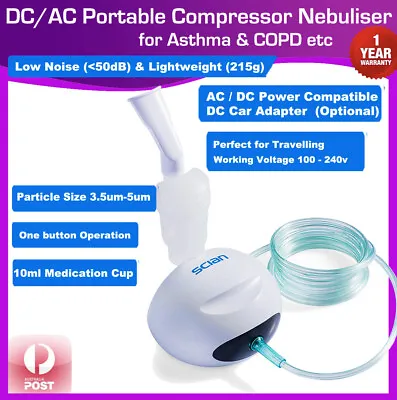 Portable Compressor  Nebulis Handheld Respirator Asthma Humidifier DC • $79