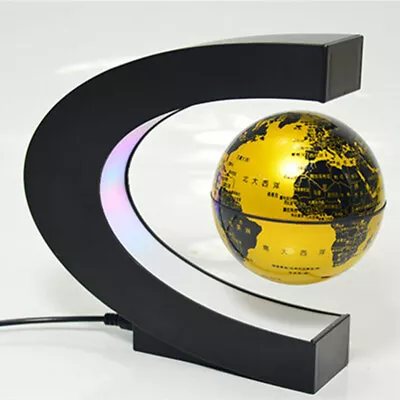 Globe Floating Magnetic C Shape Magicalled World Map Home - Office Decoration  • $19.89