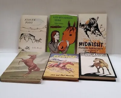 Lot Of 6 Vintage Horse Stories Hardback C W Anderson Runner Cyclone Midnight Etc • $29.60