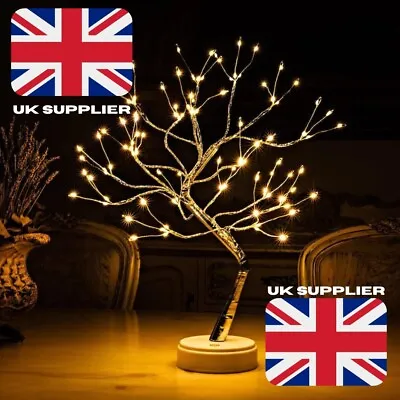£24.99 • Buy Fairy Light Spirit Tree BedTable Light Lamp LED Gift Indoor Decor Warm White