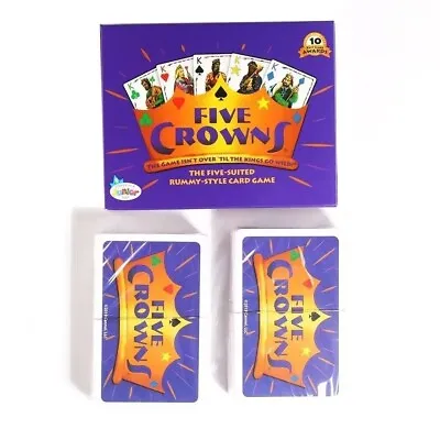 £6.70 • Buy Five 5 Crowns Card Game Classic Family Poker Playing Cards Party Rummy Style 2-7