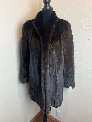 Excellent Blackglama Medium Mink Fur Stroller Jacket  #1003 • $599.99