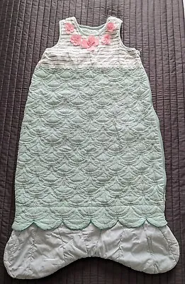 Willow Baby Girl Spring Floral/Mermaid Sleeping Grow Bag Aged 18-36 Months.2 Tog • £12