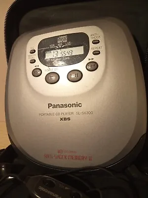 Discman Panasonic SL-SX300 Portable CD Player Grey Anti Shock Memory • £35