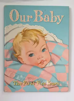 Vintage Our Baby The First Five Years Baby Record Book Blue Whitman 1946 UNUSED • $19.95