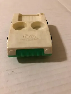 Vintage Fisher Price Little People Green & White Two Seater Car With Luggage Rac • $8.99