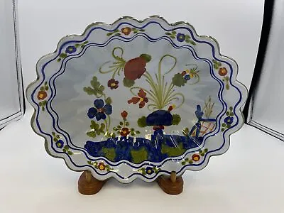 AMM Majolica Italy Pottery GAROFANO Oval Vegetable Serve Bowl • $49.99