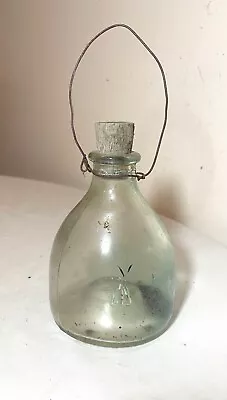 Rare Antique Glass Fly Mosquito Bee Wasp Insect Catcher Trap Metal Handle  • $143.99