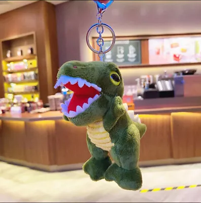 Plush Dinosaur Stuffed Animals  Rex Keychains Ornaments Pendant Key (green) • $9.99