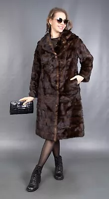 11406 Gorgeous Real Mink Coat Luxury Fur Jacket Long Beautiful Look Size M • $1