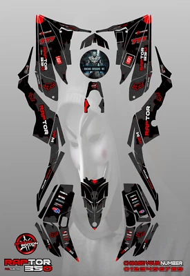 $160 • Buy Yamaha Raptor 350 2004-2014 Full Graphics Kit Sticker Decals