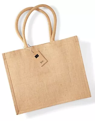 Westford Mill Bag Jute Classic Shopper Shopping Large Shoulder Or Hand Carrier • £9.49