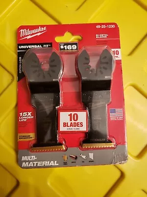 Milwaukee Multi-Tool Oscillating Blade 1-1/8 In Universal Fit Titanium (10-Pack) • $45