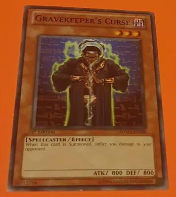 Gravekeeper's Curse - 1st Edition Common - Marik Structure Deck - YGO • £1