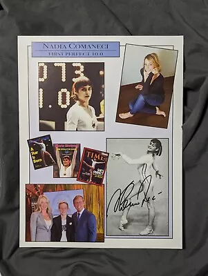 Nadia Comaneci Autographed Signed Photo Olympic Gymnast First Perfect 10 • $19.98