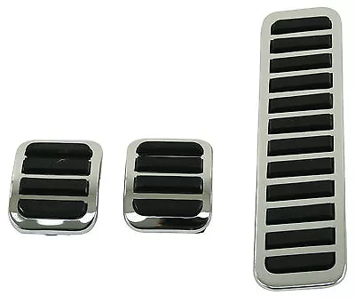 Empi 4551 - Custom Chrome Pedal Pads Vw Rail Dune Buggy Bug Ghia Bus Baja Parts • $25.95