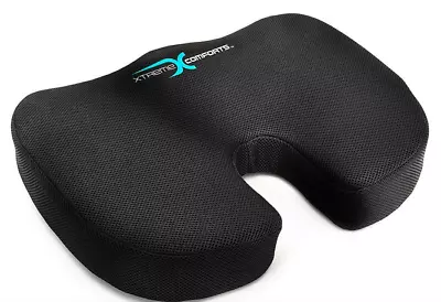Xtreme Comforts Foam Coccyx Tailbone Cushion - Orthopedic Non-Slip Chair Pillow • $18.99