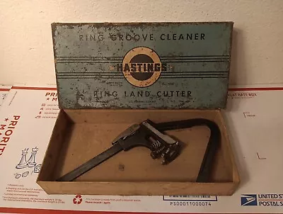 Hastings #1025 Vintage Engine Piston Ring Groove Cleaner Land Cutter Tool In Box • $19.99