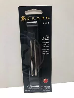 Cross 8518-5 Mini Ballpoint Pen Refill Medium Red Tech 3 Autocross Compact • $6.99