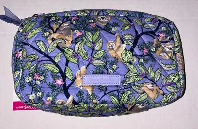 Vera Bradley Cord Organizer Tech Case In Hanging Around Purple Sloths NWT • $39.99