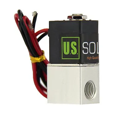 U.S. Solid 1/8  Pneumatic Electric Solenoid Valve 2 Way 2 Port DC 12V Air Water • $14.19