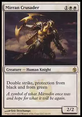 MTG Magic - Mirran Crusader - Mirrodin Besieged - Rare - LP • $2.43