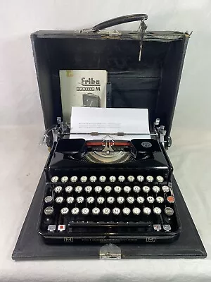 £192.76 • Buy 1948 Erika Model M Portable Typewriter Excellent Condition + Ribbon New +