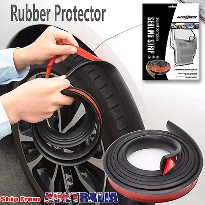 Universal 300cm Car Fender Flares Wheel Protector Rubber Trims Seals Flare Arch • $20.49