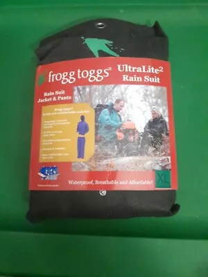 Frogg Toggs UltraLite 2 Rain Suit Jacket & Pants Adult SZ XL Waterproof NEW • $19