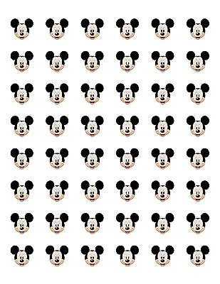 48 Mickey Mouse Face Envelope Seals Labels Stickers 1.2  Round • $2.22