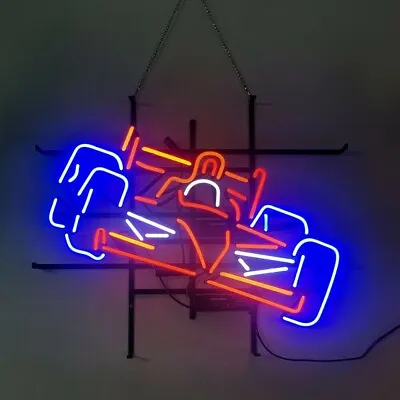 New Racing Car Formula Neon Light Sign 24 X20  Real Glass Handmade Display • $244.99