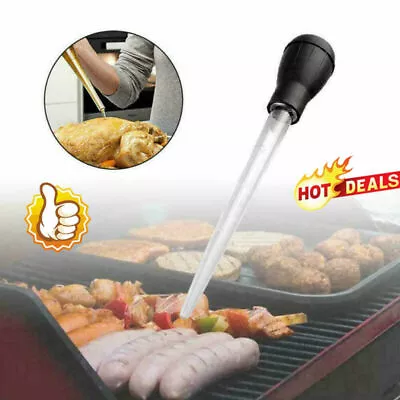 Turkey Baster Clear Tube Syringe Oil Suck Pump Pipe UK BBQ 30ml Chicken 2024 • £2.45