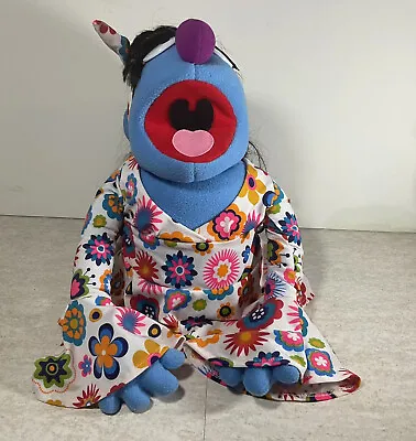 Muppets WhatNot Workshop Hand Puppet FAO Schwartz Blue Body Disney Hippie Chick • $68