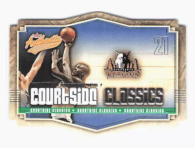 2003-04 Fleer Authentix Kevin Garnett Courtside Classics Insert 1 Timberwolves • $2.34