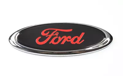 6  Oval Ford Badge Emblem  Red Black For Ford Focus • $55.99