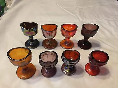 Vintage Lot Of 8 Vintage Eye Wash Cups Various Colors Lot #8 • $32