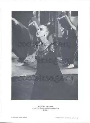 1968 Press Photo American Dancer Choreographer Martha Graham • $15