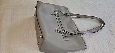  HTF Dove Gray Coach Taylor Leather Tote Bag Used!  See Full Description! • $86.97