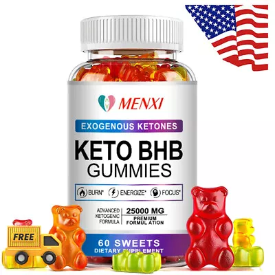 Keto BHB Gummies For Fat Burn ACV Weight Loss Detox 25000mg Keto Diet Pills  • $13.93